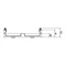 Bloc UNIVERS N pour jeux de barres pos. 12x5/10mm 60mm 4xNH00(8xNH000) 300x500mm