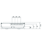 Bloc UNIVERS N pour jeux de barres vertical. 100mm 3 pôles 4 rails NH00 300x500mm