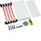 Bloc UNIVERS N pour jeux de barres vertical. 50mm avec rails 4xUM30A4 450x250mm
