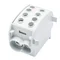 Blocco di distribuzione - derivazione Al/Cu 80310 SIMBLOCK grigio