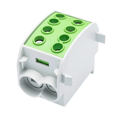 Blocco di distribuzione - derivazione Al/Cu 80310 SIMBLOCK verde