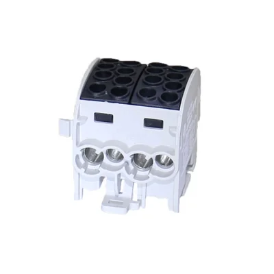 Blocco di distribuzione - derivazione SCB 35-2 Al/Cu unipolare doppio 80220 SIMBLOCK nero