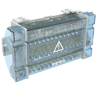 BLOCCO DI DISTRIBUZIONE MODULARE 10M 4P 160A - 14 TERMINALI