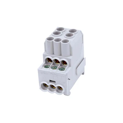Blocco distributore Al/Cu SDB 100 SIMBLOCK, grigio