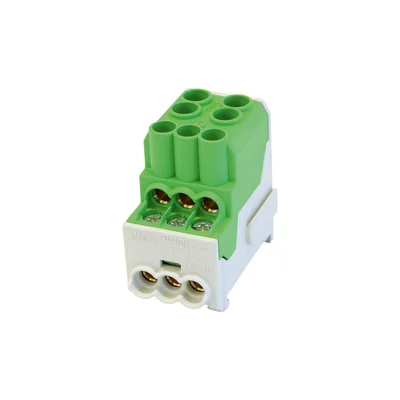 Blocco distributore Al/Cu SDB 100 SIMBLOCK, verde