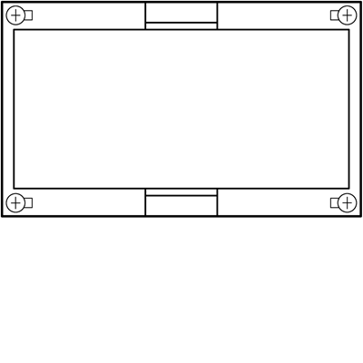 Block UNIVERS N empty 150x250mm