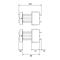 Block UNIVERS N empty 75x250mm 2 pieces