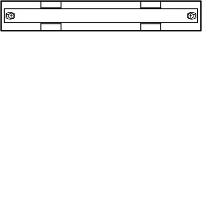 Block UNIVERS N empty 75x500mm 2 pieces