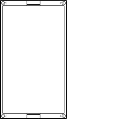 Block UNIVERS N leer 450x250mm