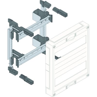 Blok UNIVERS N dla aparatów modułowych montowanych poziomo 2x12PLE 300x250mm