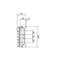 Blok UNIVERS N dla szyn zbior. poz. 12/20/30x5/10mm 60mm 4-pol. 300x250mm