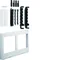 Blok UNIVERS N dla szyn zbior. poz. 12x5/10mm 40mm 4xNH00(8xNH000) 300x500mm