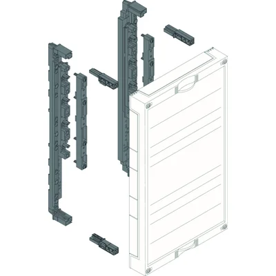 Blok UNIVERSN  dla szyn zbiorczych poz. 12/20/30x5/10mm 60mm 4/5-pol. 450x250mm