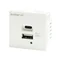 Блок живлення 45x45, 2xUSB 4.2A/5V, роз'єм USB-A/USB-C