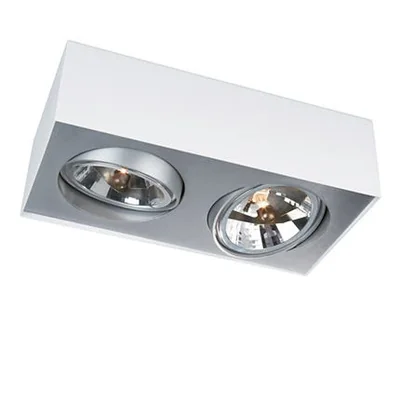 Bloq white display ceiling lamp