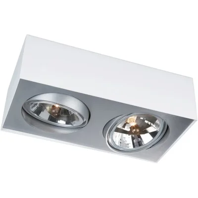 Bloq white display ceiling lamp