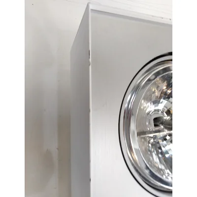 Bloq white display ceiling lamp