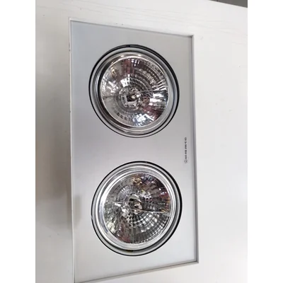 Bloq white display ceiling lamp