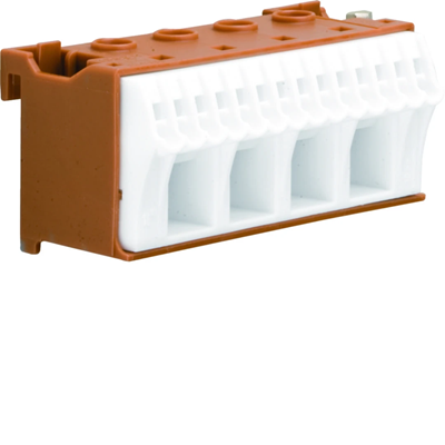 Bloque autoblocante de fase QuickConnect, marrón, 4x16 + 14x4 mm2, ancho 75 mm