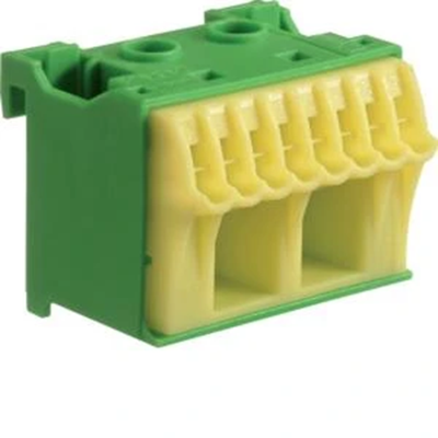 Bloque autoblocante QC, verde, 10 conexiones