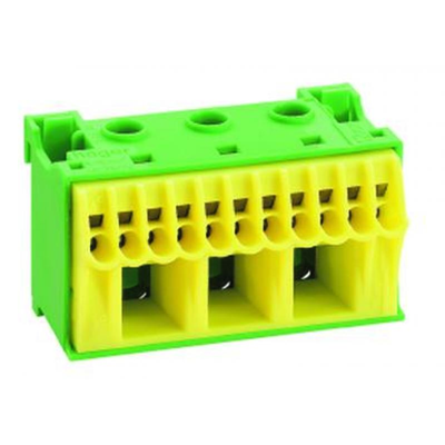 Bloque autoblocante QC, verde, 14 conexiones