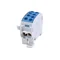 Bloque de distribución Al/Cu SCB 35 SIMBLOCK azul