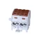 Bloque de distribución - derivación SCB 35-2 Al/Cu unipolar doble 80220 SIMBLOCK marrón