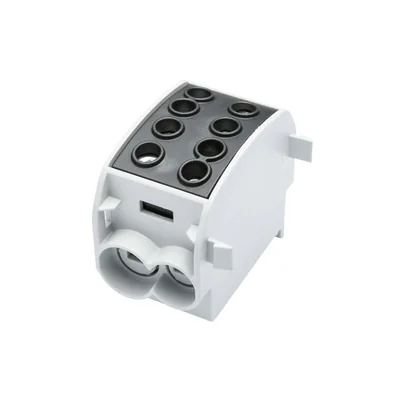 Bloque de distribución - derivación SCB 70 Al/Cu unipolar 80310 SIMBLOCK negro