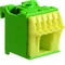 Bloque de sujeción de seguridad QuickConnect, verde, 1x16 + 5x4 mm2, 30 mm de ancho