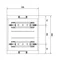 Bloque UNIVERS N para cámaras modulares montadas horizontalmente 2x10PLE 300x250mm