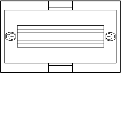 Bloque UNIVERS N para dispositivos de instalación modular. Pos. De los canales al cableado. 1x10PLE 150x250mm