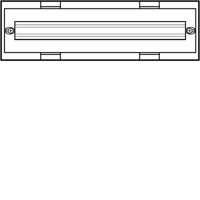 Bloque UNIVERS N para dispositivos modulares montados horizontalmente 2x24PLE 150x500mm