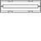 Bloque UNIVERS N para dispositivos modulares montados horizontalmente 2x24PLE 150x500mm