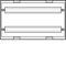 Bloque UNIVERS N para dispositivos modulares montados horizontalmente 2x24PLE 300x500mm