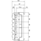 Bloque UNIVERS N para embarrados. Pos. 60 mm de 4 polos 2xNH00 300x250mm