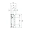 Bloque UNIVERS N para terminales serie horizontal 300x250mm