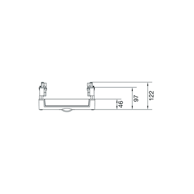 Bloque UNIVERSN para barras pos. 60 mm 4/5 polos. 1xNH1 450x250mm