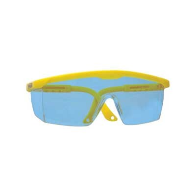 Blue tinted protective goggles