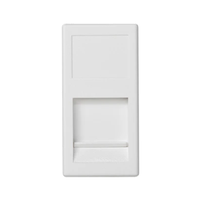 Board K45/2 1x RJ with shield 22.5x45mm NEXANS pure white