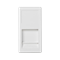 Board K45/2 1x RJ with shield 22.5x45mm NEXANS pure white