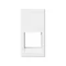 Board K45/2 1x RJ without covers 22.5x45mm ORTRONICS pure white