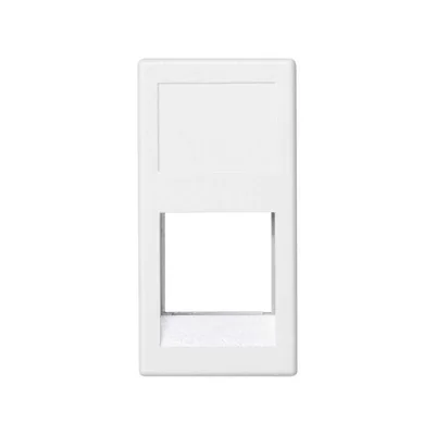 Board K45/2 1x RJ without covers 22.5x45mm ORTRONICS pure white