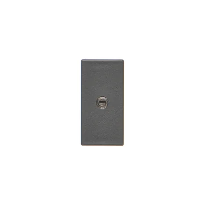 Board K45/2 mini-jack sockets 22, 5x45mm + insert, gray graphite