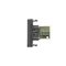 Board K45/2 mini-jack sockets 22, 5x45mm + insert, gray graphite