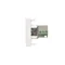 Board K45/2 mini-jack sockets 22, 5x45mm + insert, screw terminals