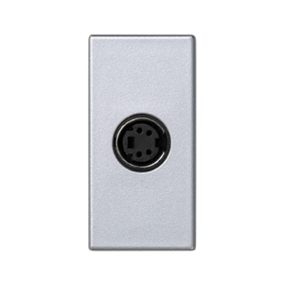 Board K45/2 S-Video socket 22.5x45mm + aluminum insert