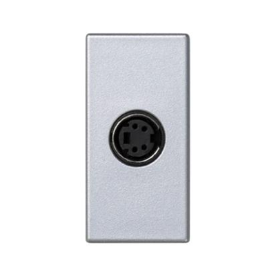 Board K45/2 S-Video socket 22.5x45mm + aluminum insert