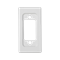 Board K45/2 VGA connectors (D-Sub 15) 22.5x45mm, pure white