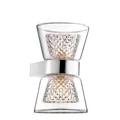 BOCCALE Wall Lamp Chrome Aluminum & Clear Glass G9 2x33W D:12.6 H:18cm