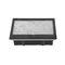 Bodendose für modulare Steckdosen 8 x 45 x 45 mm oder 16 x 22,5 x 45 mm, Abdeckung: Eigenmaterial, schwarz